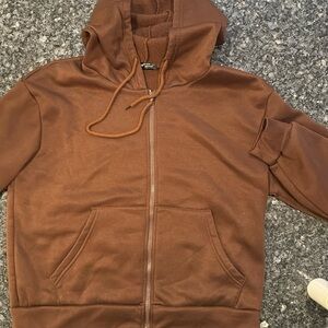 SHEIN Women’s Hooded Zipped Sweatshirt